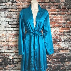 Aqua blue robe , L